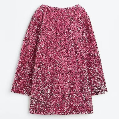 Sequined Tie-back Dress (Buy 2 Free Shipping)
