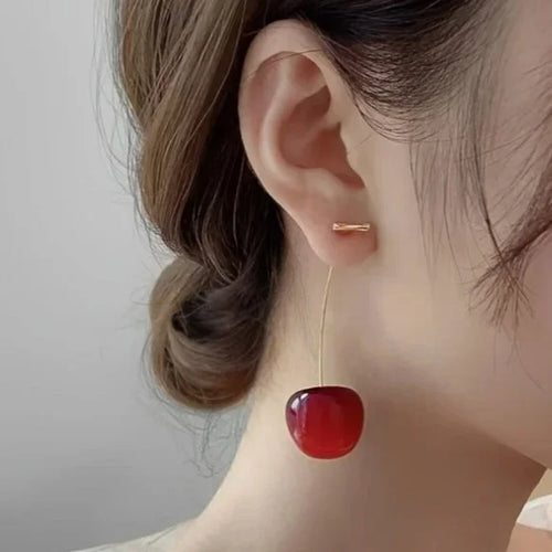 Best Seller 🔥NEW Long Cherry Drop Earrings