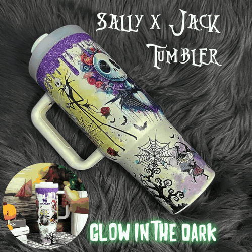 🎃 Curvybody & Sally Glow 40oz Tumbler | 2025 Halloween Sale | (Buy 2 for Free Shipping)