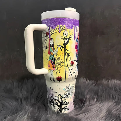 🎃 Curvybody & Sally Glow 40oz Tumbler | 2025 Halloween Sale | (Buy 2 for Free Shipping)