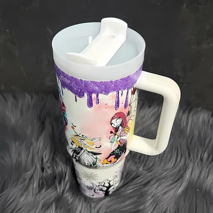 🎃 Curvybody & Sally Glow 40oz Tumbler | 2025 Halloween Sale | (Buy 2 for Free Shipping)