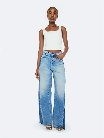 The Pipe Dream Button Sneak Fray Jean(Buy 2 Free Shipping)