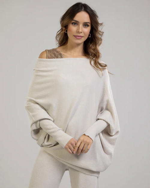 Cashmere Asymmetric Draped Jumper (Buy 2 Free Shipping)