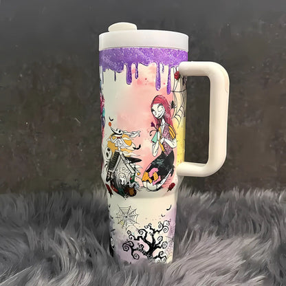 🎃 Curvybody & Sally Glow 40oz Tumbler | 2025 Halloween Sale | (Buy 2 for Free Shipping)