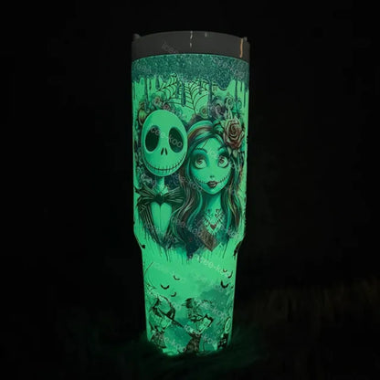 🎃 Curvybody & Sally Glow 40oz Tumbler | 2025 Halloween Sale | (Buy 2 for Free Shipping)