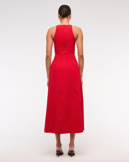 Drop-Waist Midi Dress (Buy 2 Free Shipping)