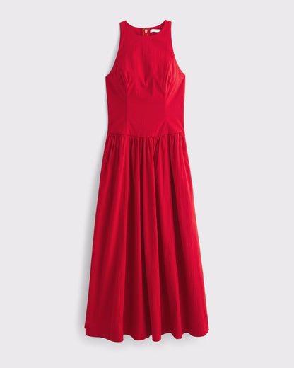 Drop-Waist Midi Dress (Buy 2 Free Shipping)