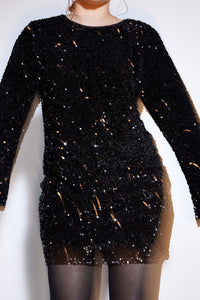 Black/sequins
