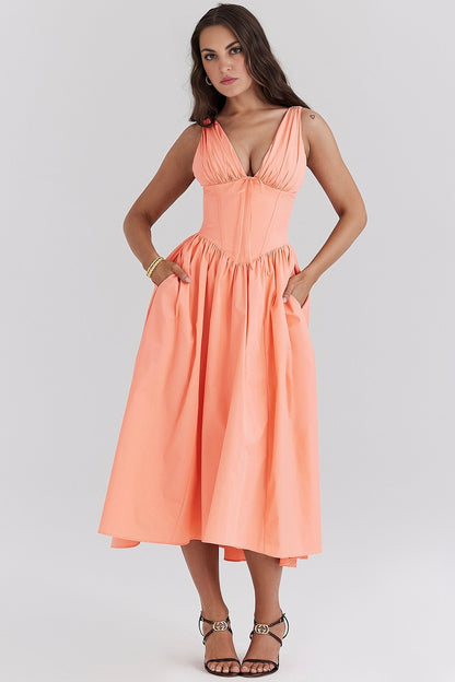 Emmelina Cotton Corset Sundress(BUY 2 FREE SHIPPING)