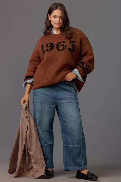The Relaxed Pull-On Barrel Jeans(Buy 2 Free Shipping)