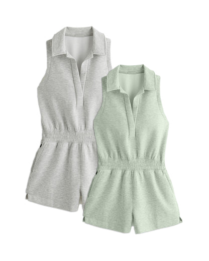 KNIT Polo Romper(BUY 2 FREE SHIPPING)