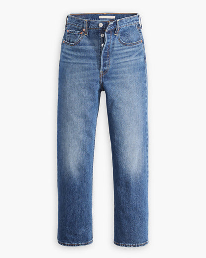 Hidden Buttons Ribcage Straight Ankle Jeans (Buy 2 Free Shipping)