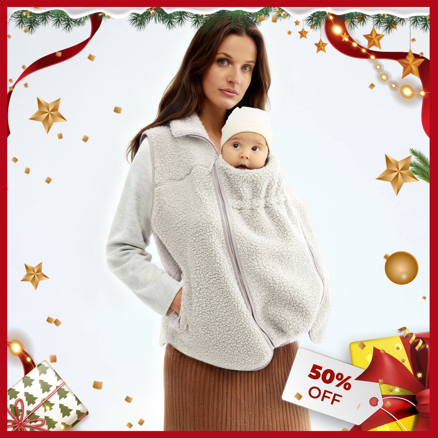 MAMA Before & After Babywearing Fleece Jacket & Vest (Buy 2 Free Shipping)