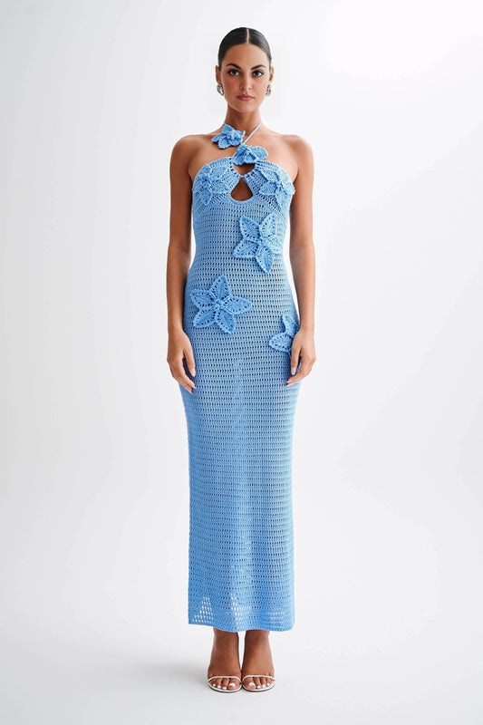 KYLA Floral Crochet Maxi Dress(BUY 2 FREE SHIPPING)