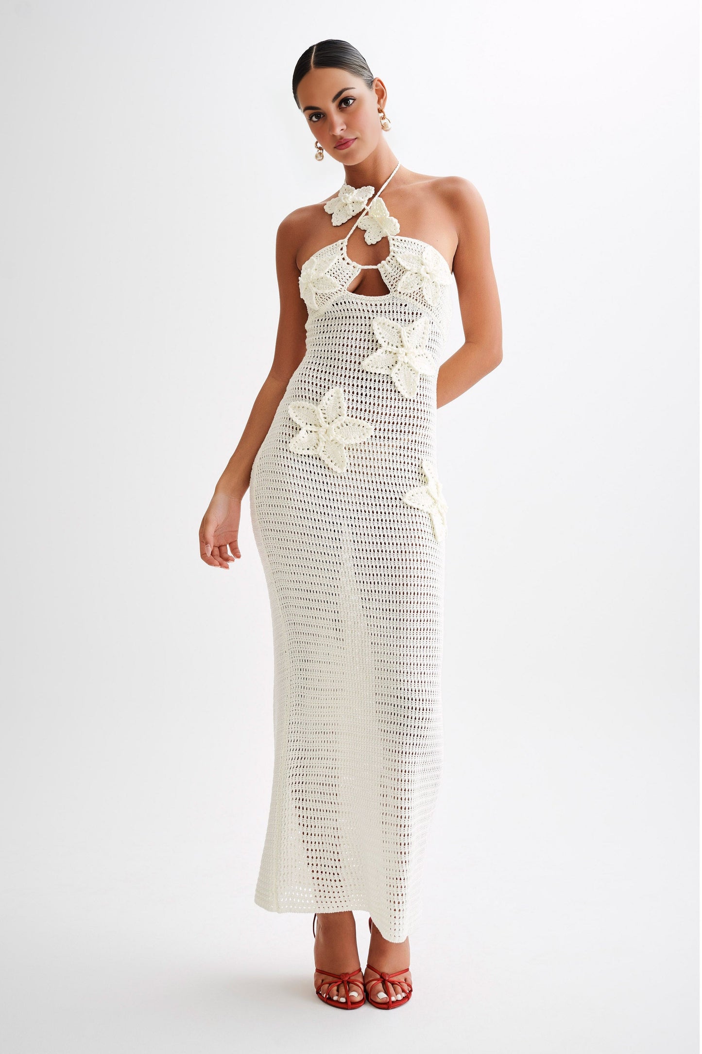 KYLA Floral Crochet Maxi Dress(BUY 2 FREE SHIPPING)