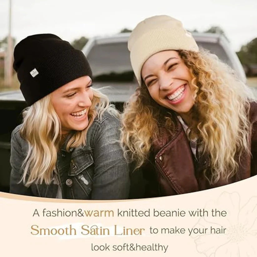 Anti-Frizz Satin Lined Beanie(Buy 2 Free shipping)