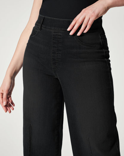 Seamed Front Wide Leg Jeans (Buy 2 Free Shipping)