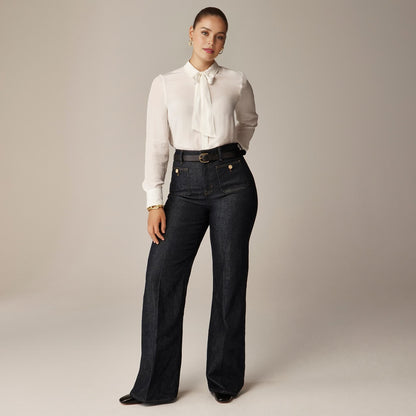 Tummy Control Sailor Wide Leg Trouser (Buy 2 Free Shipping)