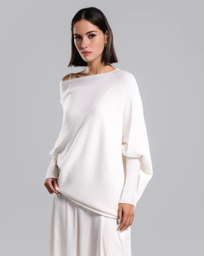Cashmere Asymmetric Draped Jumper (Buy 2 Free Shipping)