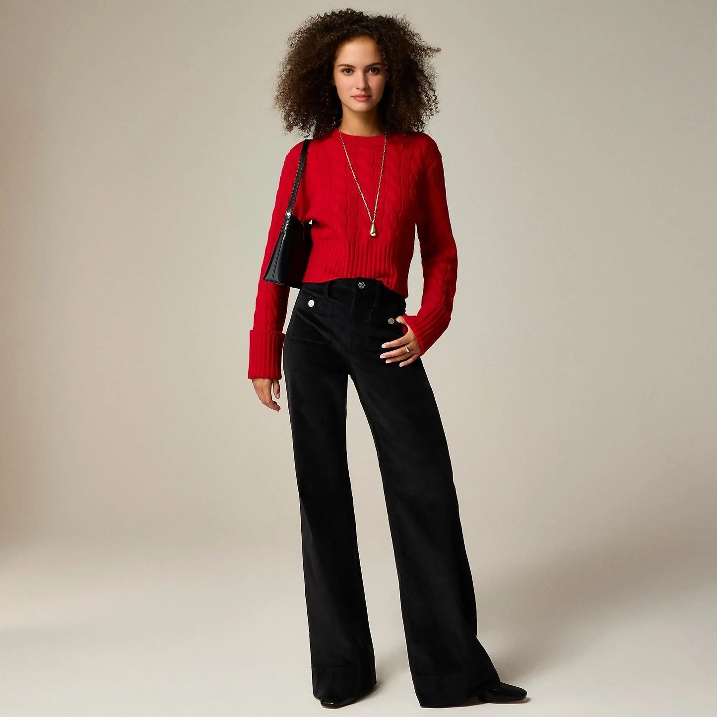 Tummy Control Sailor Wide Leg Trouser (Buy 2 Free Shipping)