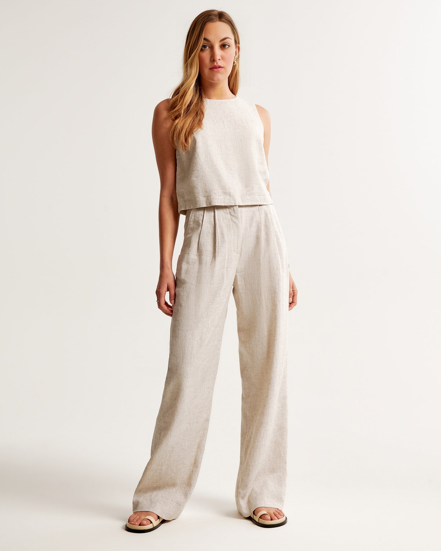 Tailored & lifted Linen-Blend Set(BUY 2 FREE SHIPPING)