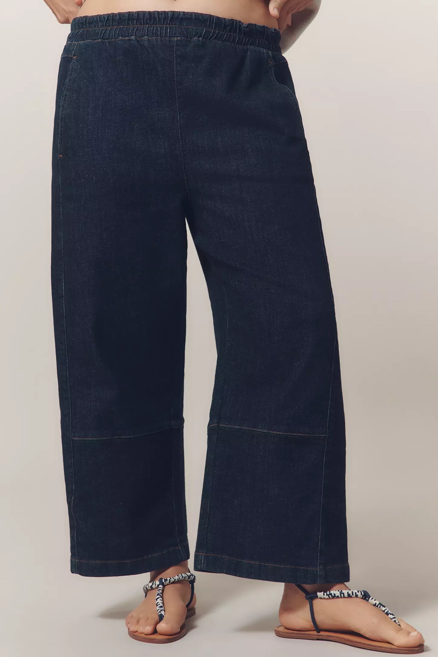 The Relaxed Pull-On Barrel Jeans(Buy 2 Free Shipping)