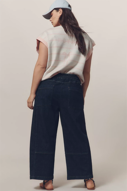 The Relaxed Pull-On Barrel Jeans(Buy 2 Free Shipping)
