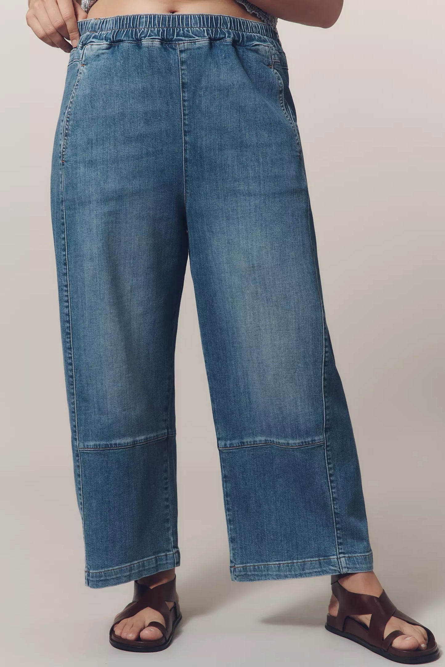 The Relaxed Pull-On Barrel Jeans(Buy 2 Free Shipping)