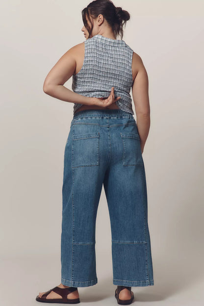 The Relaxed Pull-On Barrel Jeans(Buy 2 Free Shipping)