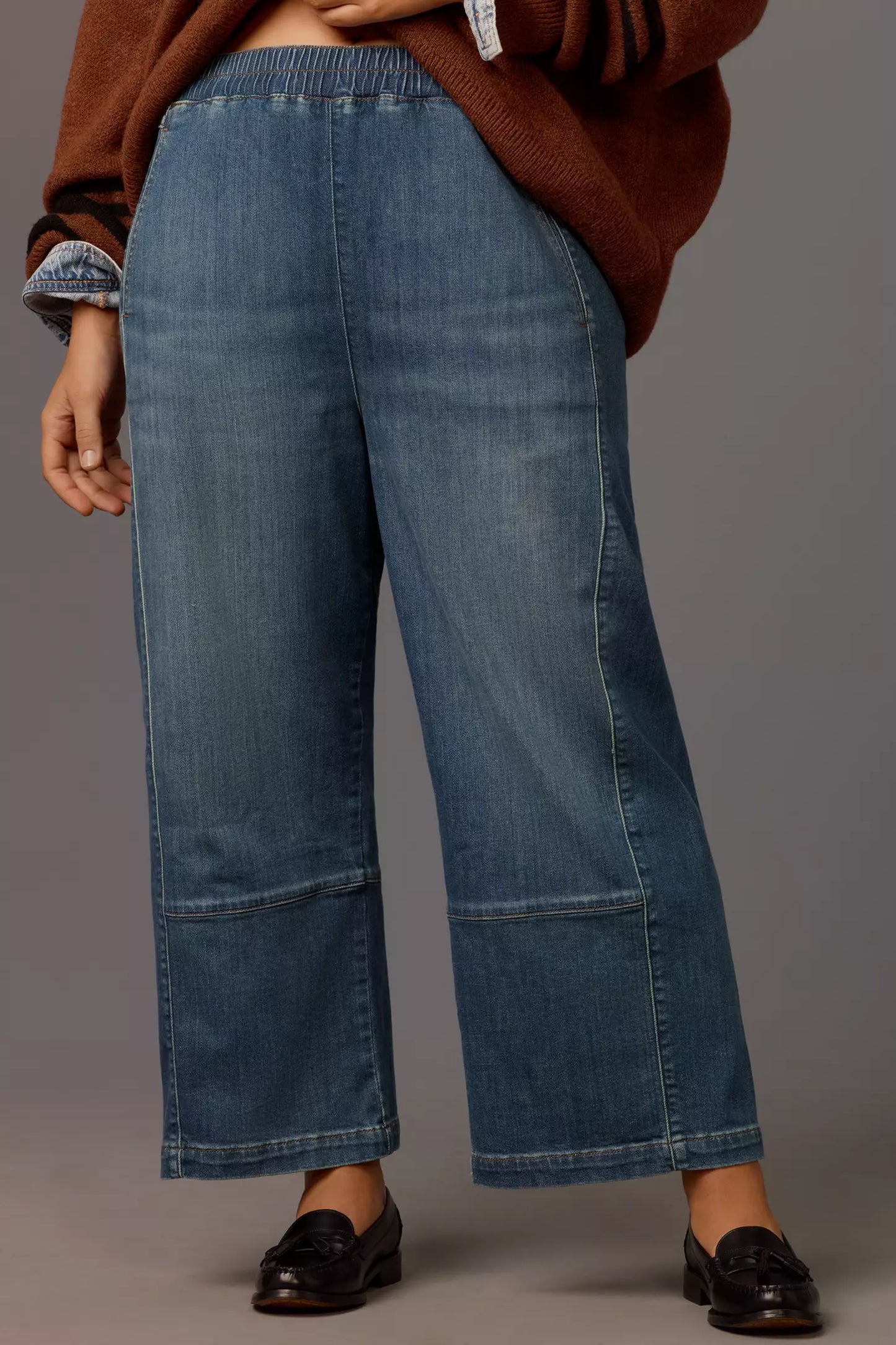 The Relaxed Pull-On Barrel Jeans(Buy 2 Free Shipping)