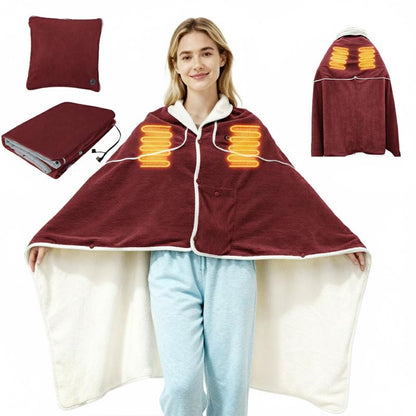 🎅Best Winter Gifts 🔥Favorite Portable Heated Shawl (Buy 2 Free Shipping)