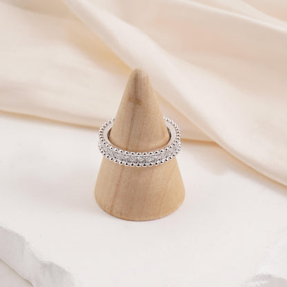 Luxury Full Eternity Ring Band Stacking Ring Wedding Ring Synthetic Moissanite Ring