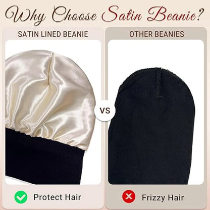 Anti-Frizz Satin Lined Beanie(Buy 2 Free shipping)