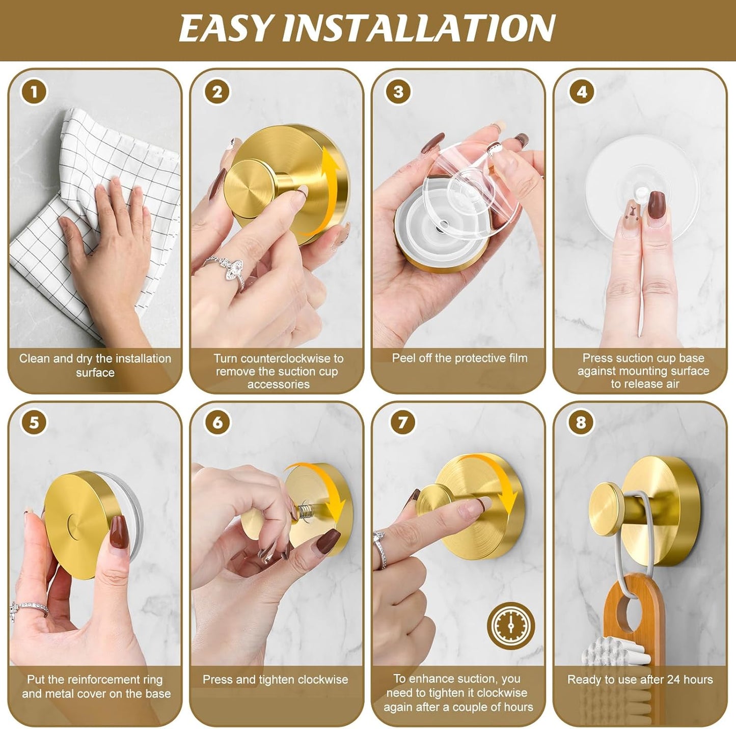 Suction Cup Hooks (Buy 1 Get 4 set)