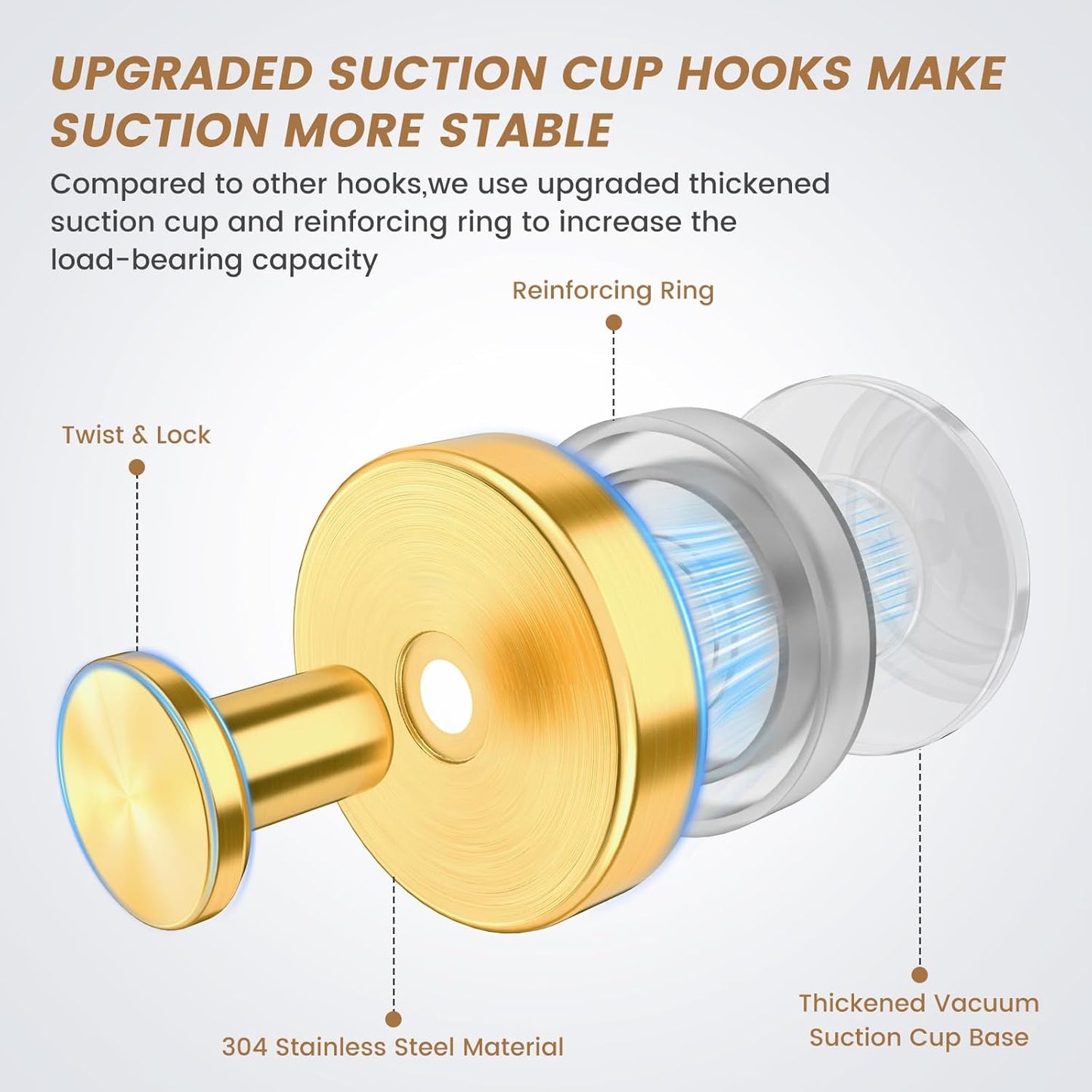 Suction Cup Hooks (Buy 1 Get 4 set)