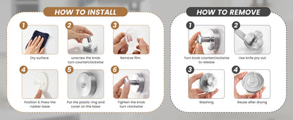 Suction Cup Hooks (Buy 1 Get 4 set)