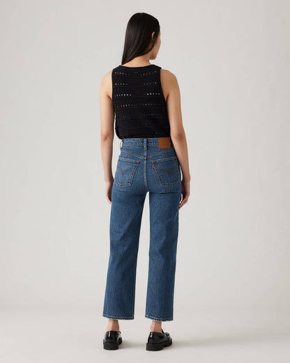Hidden Buttons Ribcage Straight Ankle Jeans (Buy 2 Free Shipping)