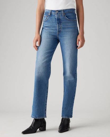 Hidden Buttons Ribcage Straight Ankle Jeans (Buy 2 Free Shipping)