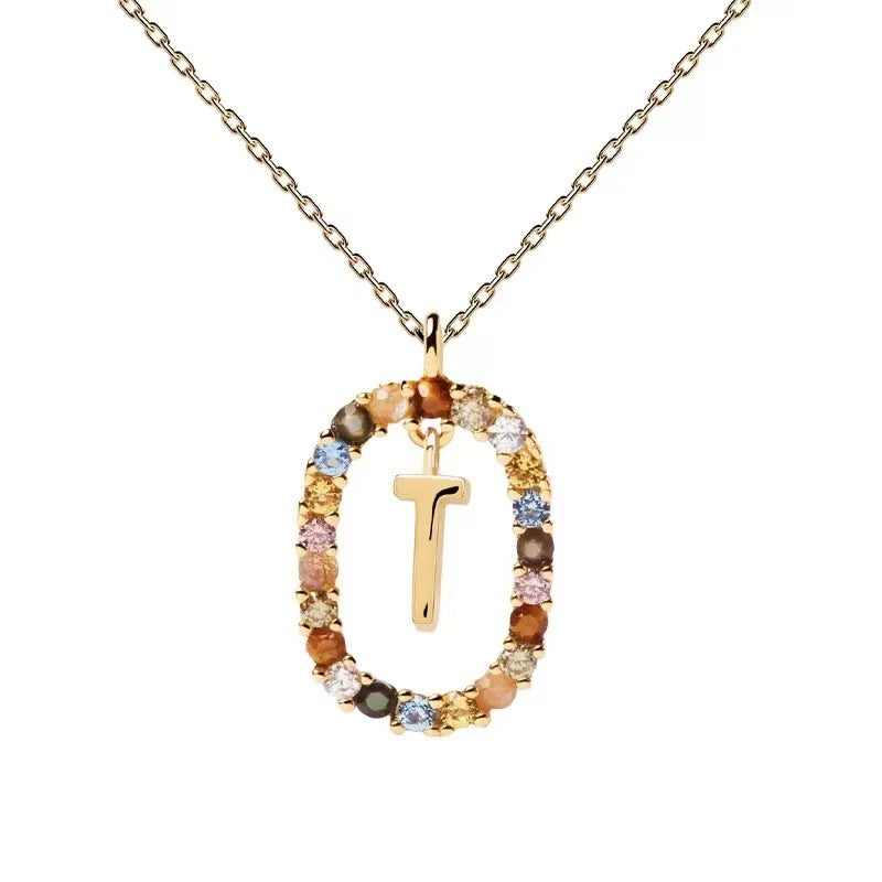 Personalized Gemstone Initial Necklace A Symbol of Uniqueness