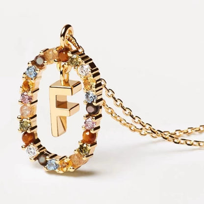 Personalized Gemstone Initial Necklace A Symbol of Uniqueness