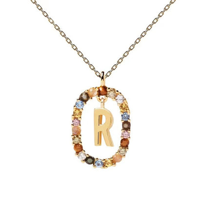 Personalized Gemstone Initial Necklace A Symbol of Uniqueness