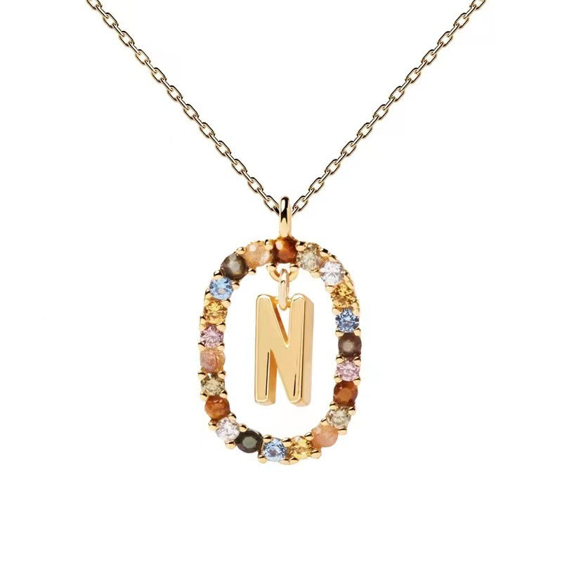 Personalized Gemstone Initial Necklace A Symbol of Uniqueness