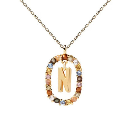 Personalized Gemstone Initial Necklace A Symbol of Uniqueness