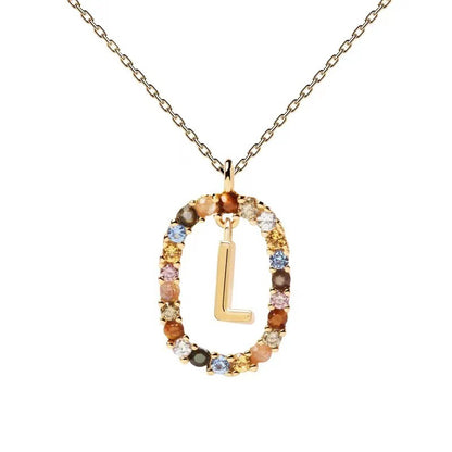 Personalized Gemstone Initial Necklace A Symbol of Uniqueness