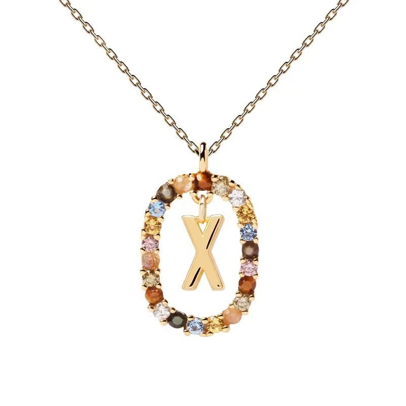Personalized Gemstone Initial Necklace A Symbol of Uniqueness