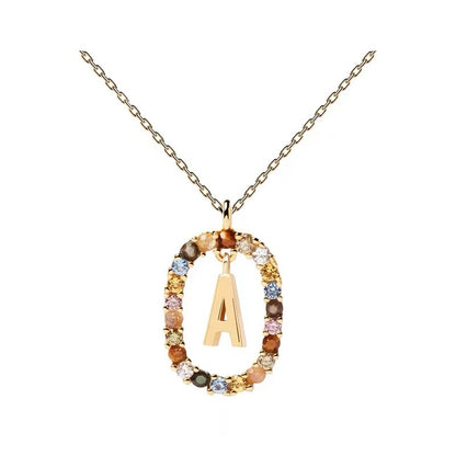Personalized Gemstone Initial Necklace A Symbol of Uniqueness