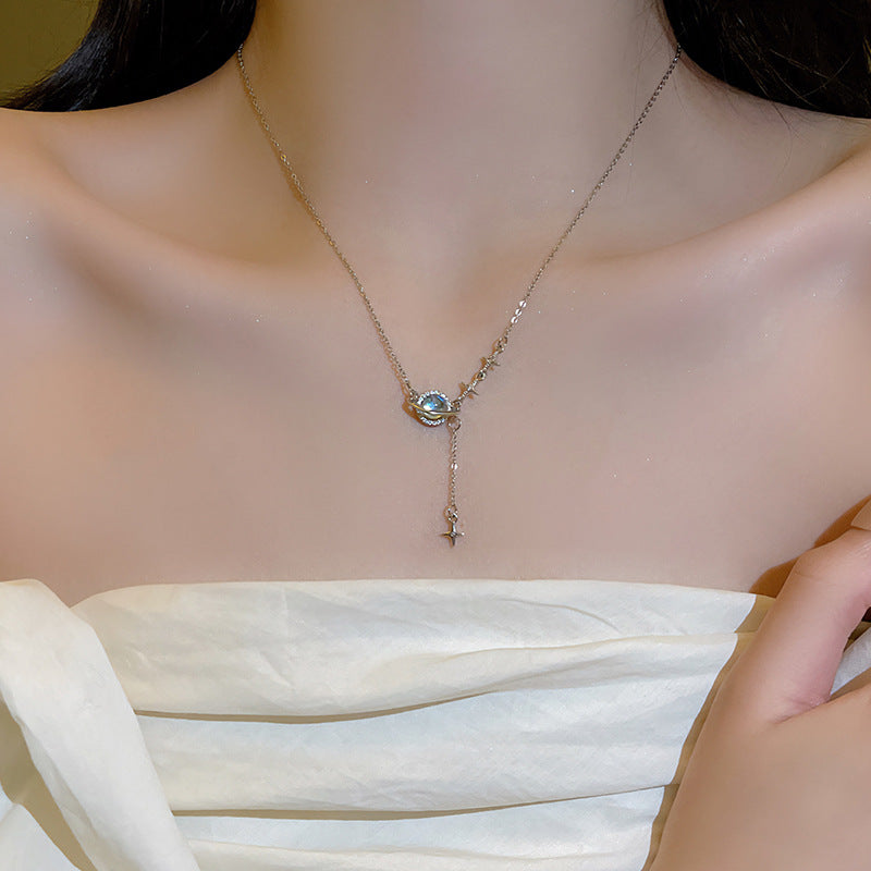 Celestial Planet Drop Necklace