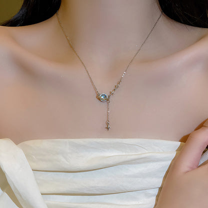 Celestial Planet Drop Necklace