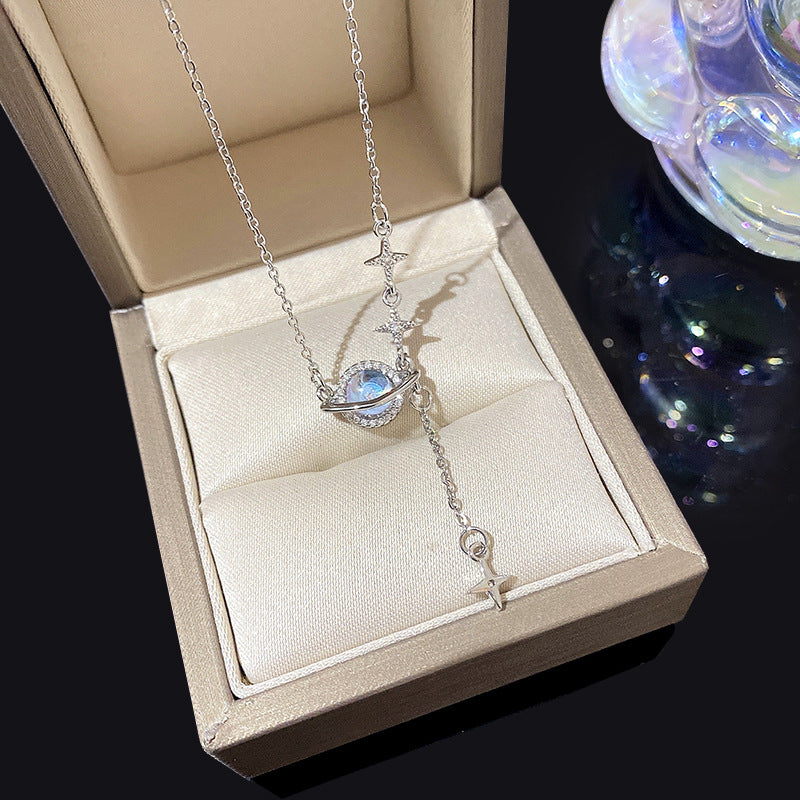 Celestial Planet Drop Necklace