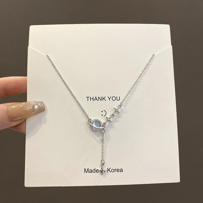 Celestial Planet Drop Necklace